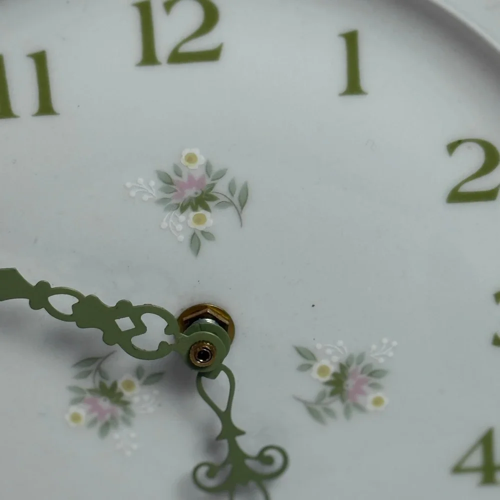 Johann Haviland Bavaria Germany Forever Spring Floral China Wall Clock 10in